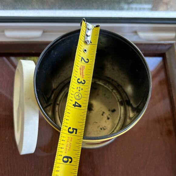 Vintage Procter & Gamble Atomic Fruit Print Canister Tin with Lid, 60s/70s - Picture 11 of 12